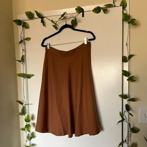 Fit and flare skirt with pockets